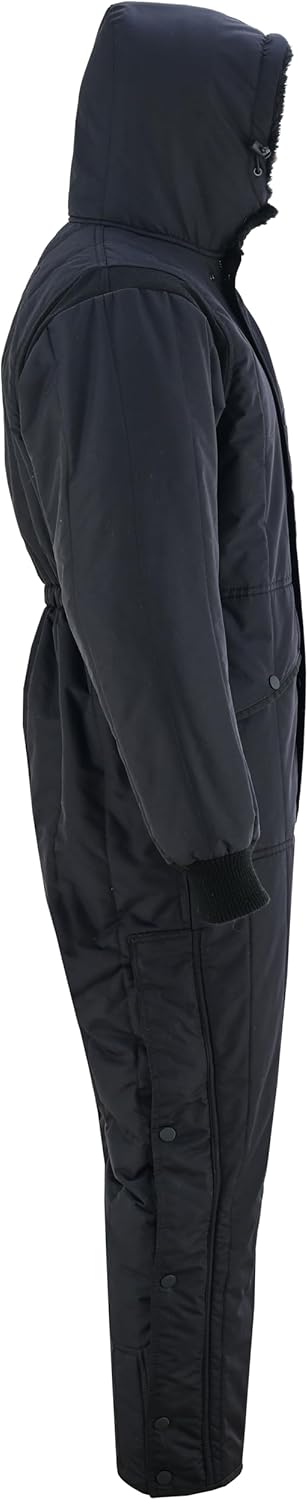 Chill-Bloc® Insulated Coveralls with Hood for Extreme Cold, Tear-Resistant, Windproof, Water-Repellent Winter Work