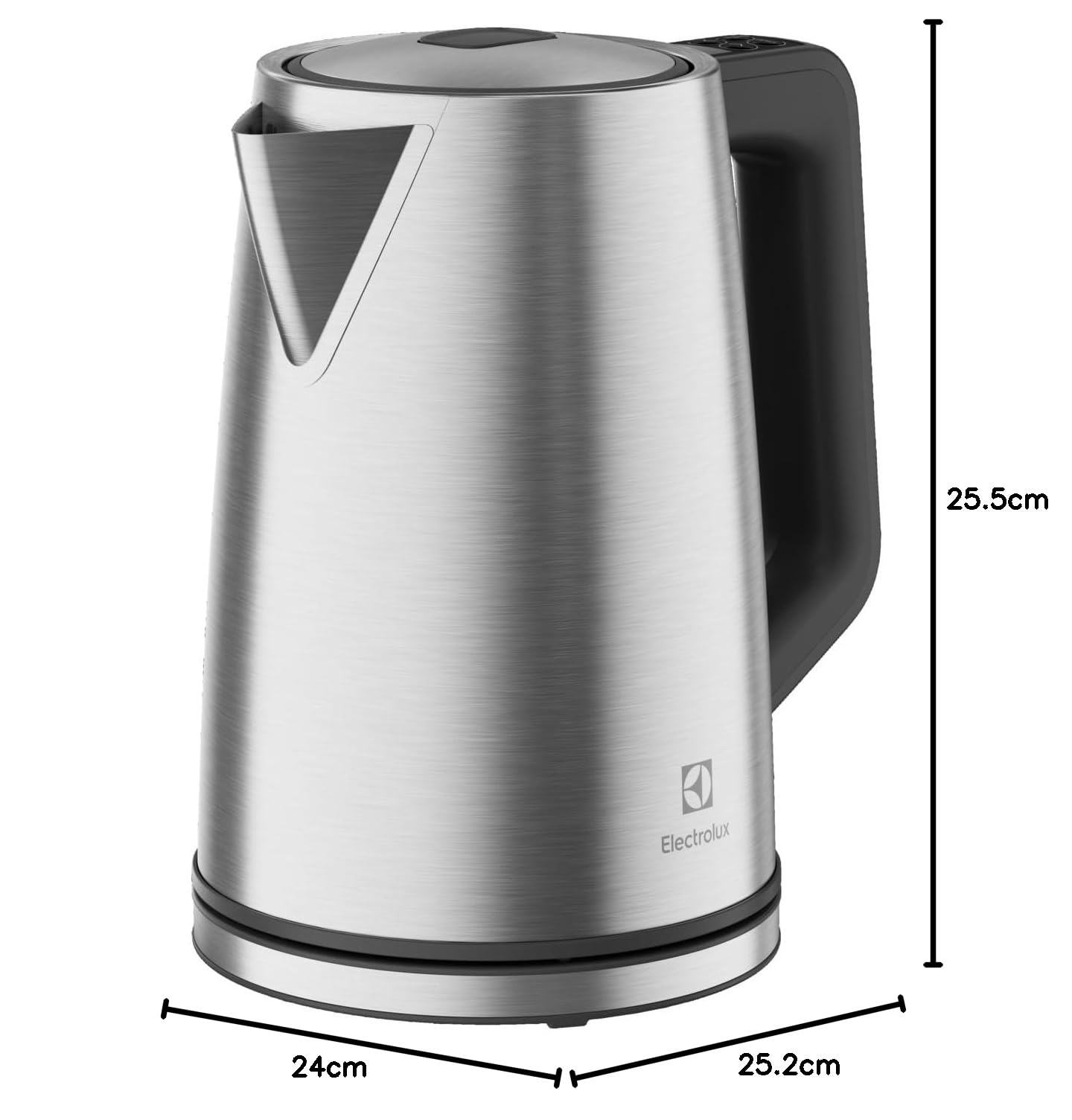 Electrolux Create 5 Bouilloire Électrique E5K1-6ST, Capacité 1,7 L, Fonctions Turbo et Maintien au Chaud, Contrôle précis de la Température, Arrêt Automatique, Design Élégant et Compact, Inox