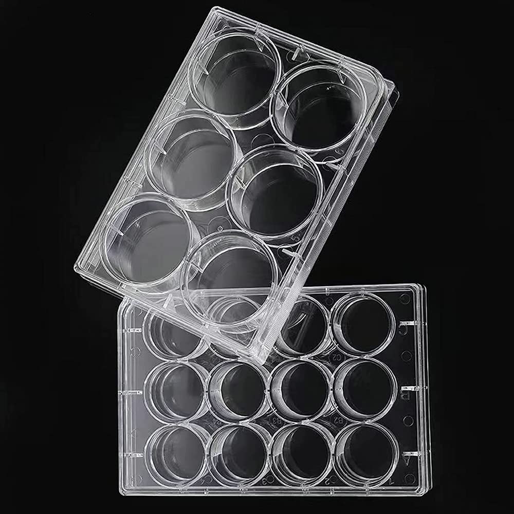 20 piastre di coltura del tessuto, 6/12 / 24/48 fori in polistirene per coltura cellulare Petri Dish per strumento di esperimento di laboratorio