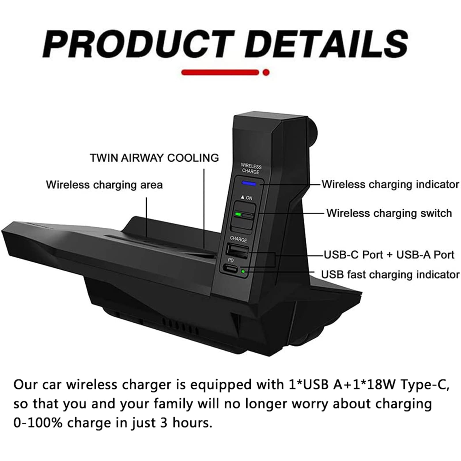 Supporto Telefono Auto Dedicato Per JAGUAR XE (2015-2021) E F-PACE (2016-2020)