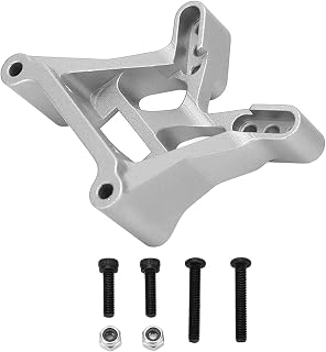 Aluminium Alloy RC Front Rear Shock Tower,1/10 RC Shock Mount for Losi Baja Rey RC Cars (Silver)