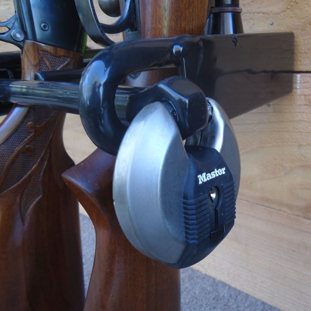 Buy 3 Locking Gun Rack for Vertical Floor/Wall Mount for Home Closets