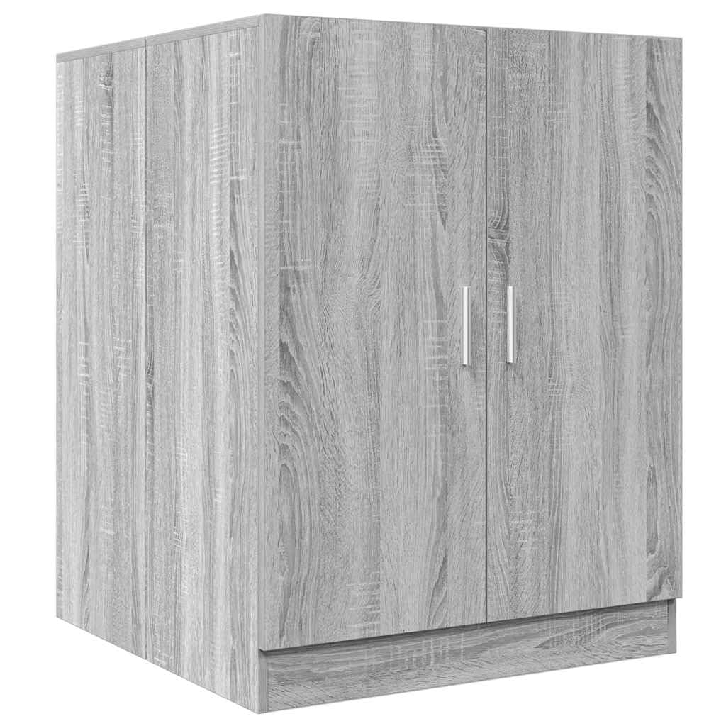 vidaXL Washing Machine Cabinet - Grey Sonoma, Engineered Wood, Extra Storage Space, Sleek Design, Bathroom Organizer Unit, Measures 71 x 71.5 x 91.5 cm