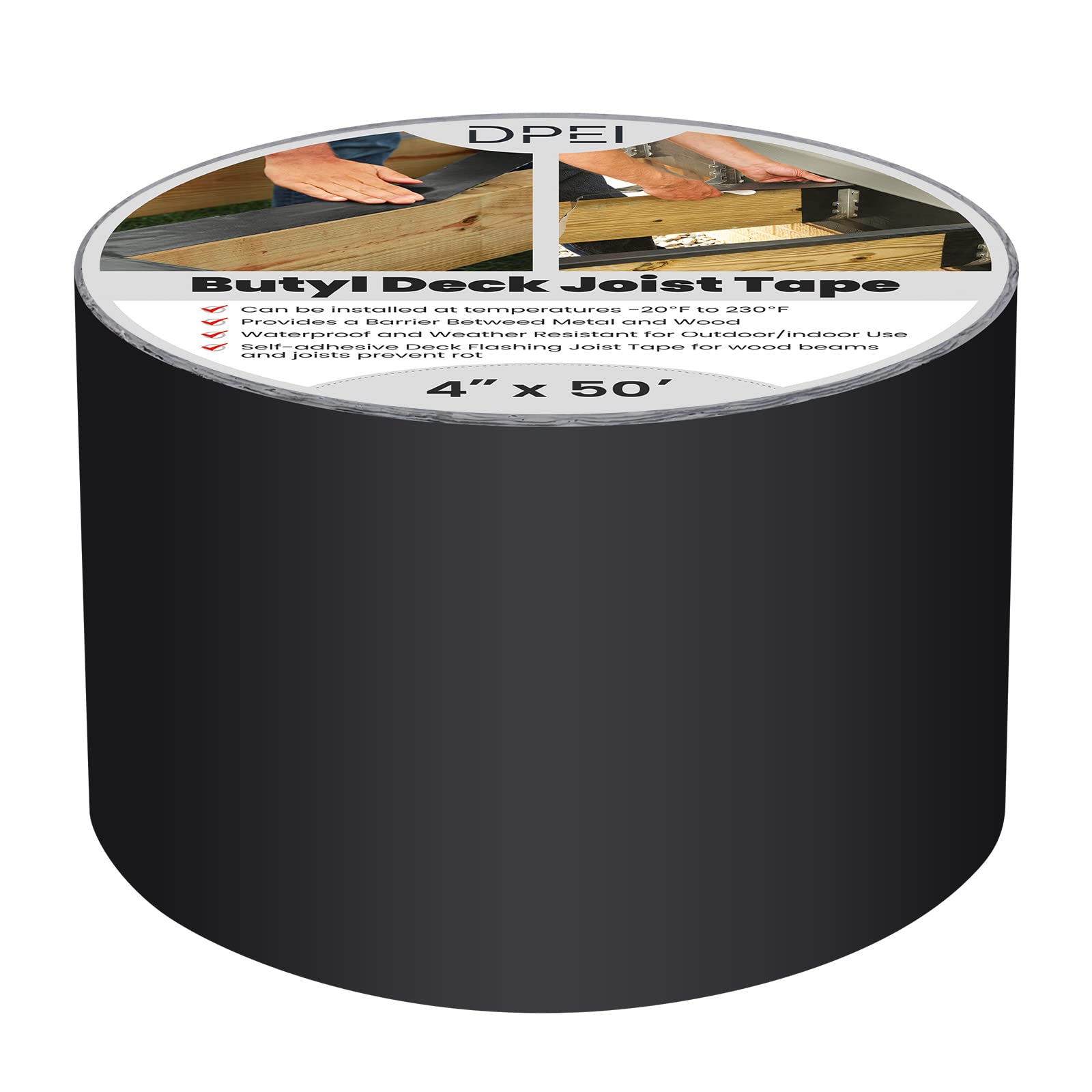 Buy Butyl Joist Tape for Decking, 4" X 50' Deck Joist Tape Flashing