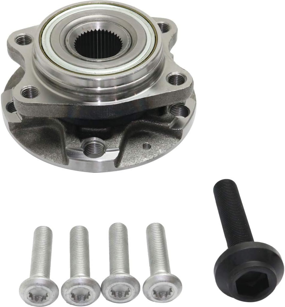 for Audi S4 Wheel Hub Assembly 2004 05 06 07 2008 Driver OR Passenger Side | Single Piece | Front | 5 Lugs | Driven Type | 8E0498625B | 4A0407615G