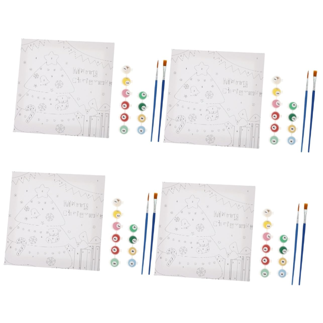 VICASKY Pittura Per Ragazzo Ragazza Kit Natale Colorare Attività Creativa Per Ragazzi e Ragazze Di Natale Decorazione Festiva Per Casa e Stanza Dei Ragazzo Ragazza