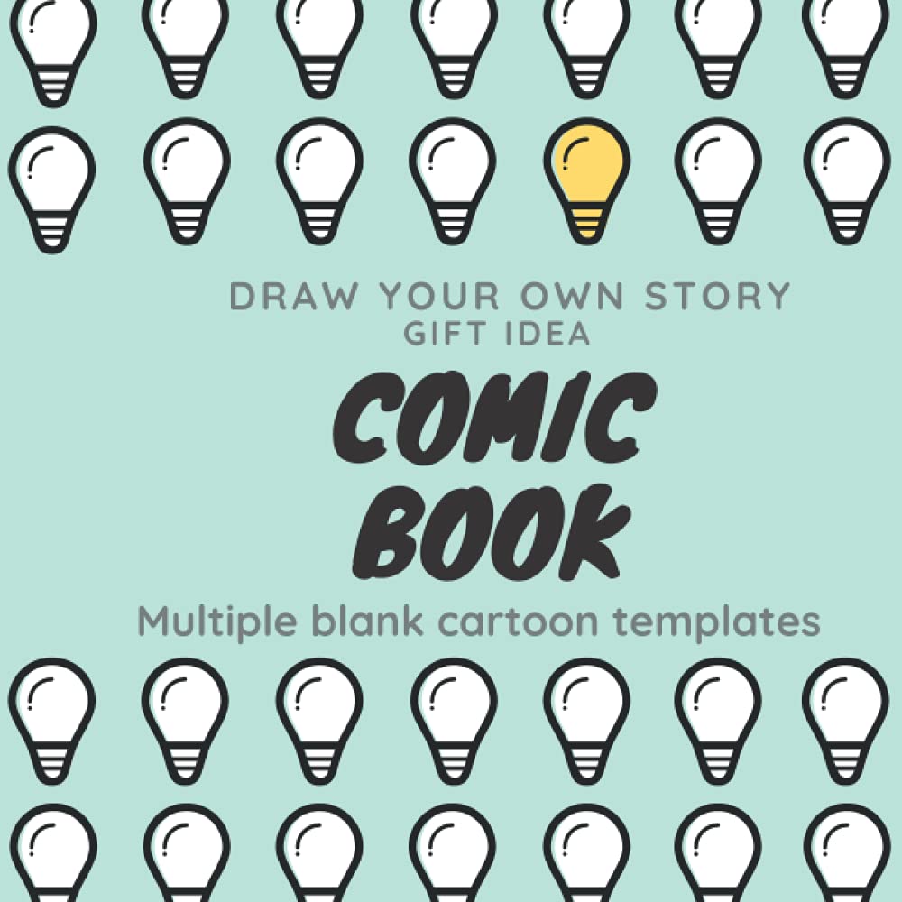 Create Your Own Comic Book with a Variety of Blank Template Sheets. Cartoon comic strips: Blank Comic book with lots of cartoon templates