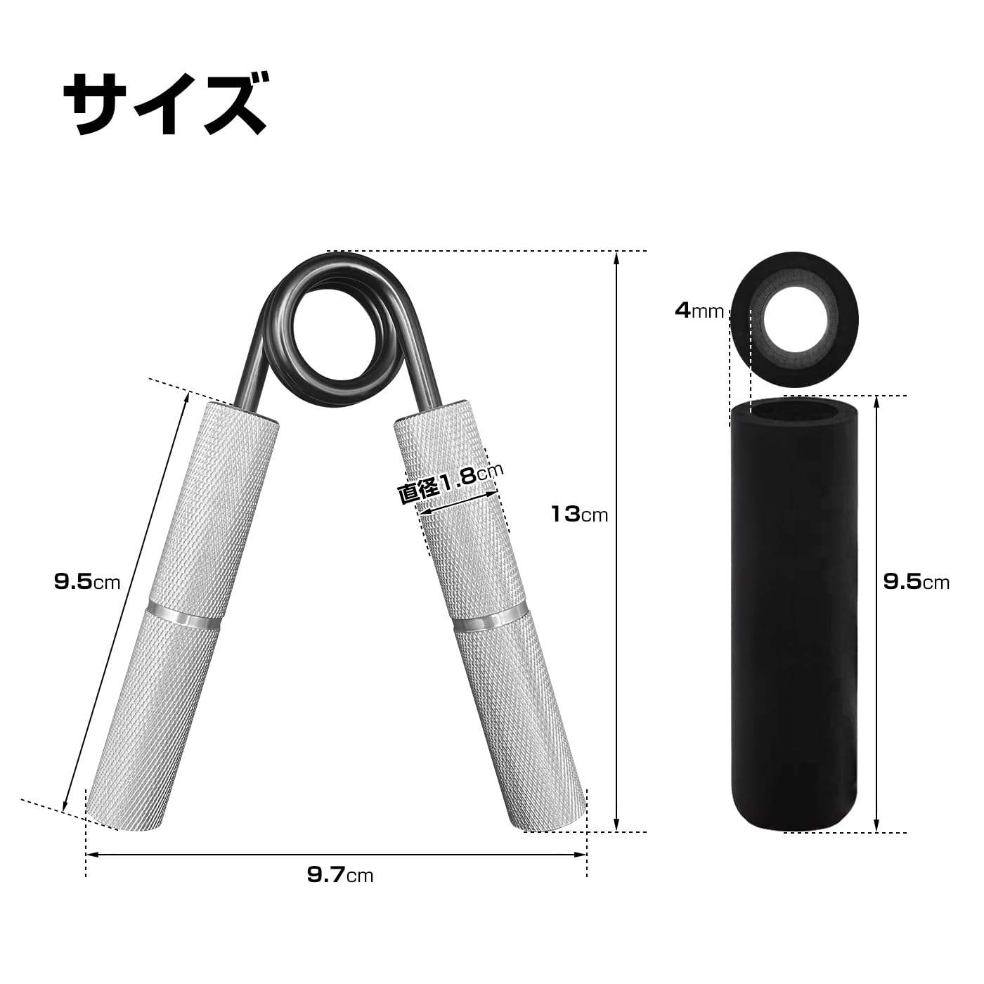 Amazon | GIFTON(ギフトン) ハンドグリップ【23~158KG=50~350LB】握力