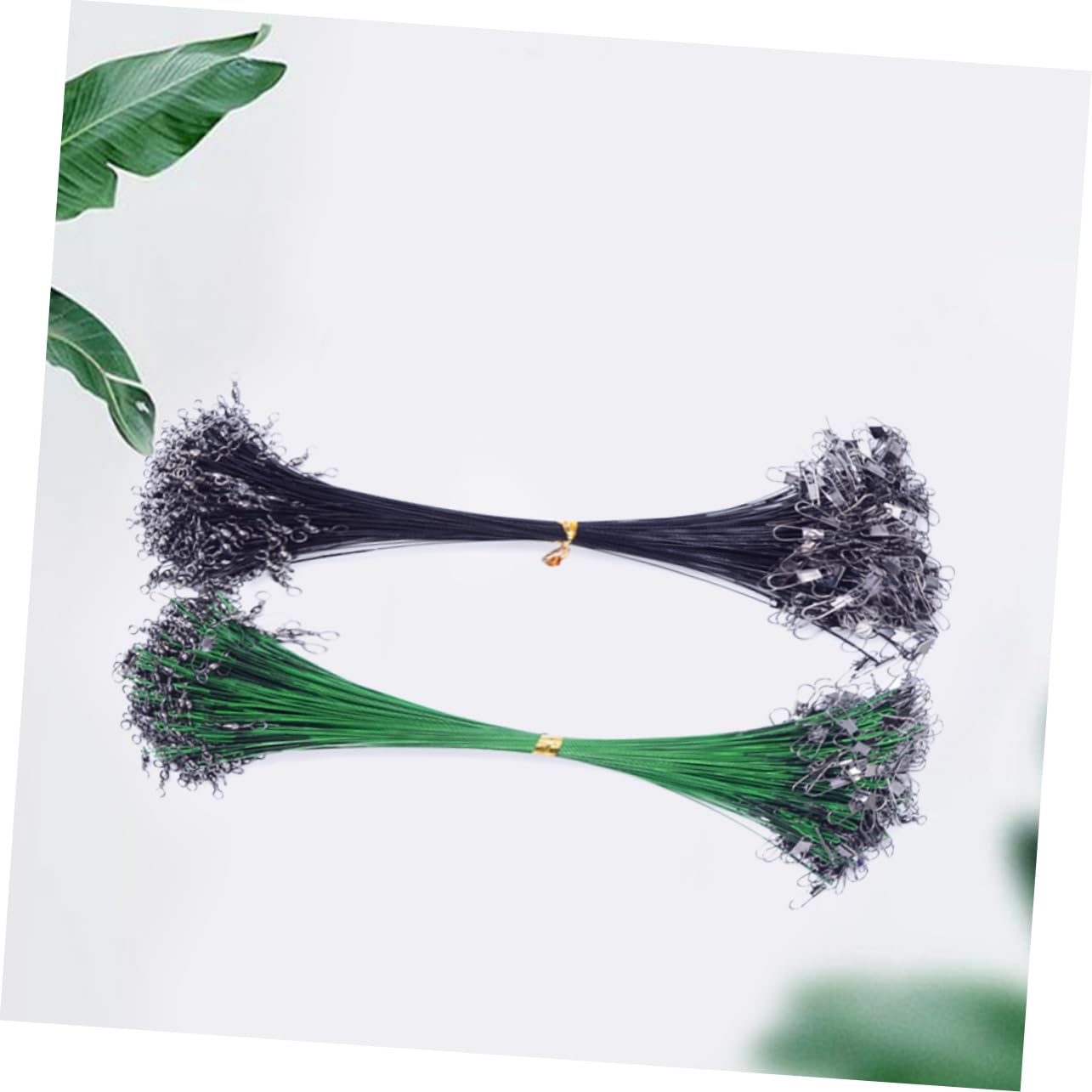 Kisangel Fishing Line Accessories 50 Pcs Fishing Leaders Lure Line Steel Wire for Saltwater Freshwater