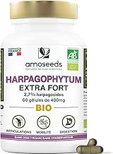 Harpagophytum BIO, Extra Fort | 3000mg par jour, 2,7% Harpagosides | Articulations, Tendons, Mobilité | Griffes du Diable | 60 Gélules Vegan | Qualité Supérieure