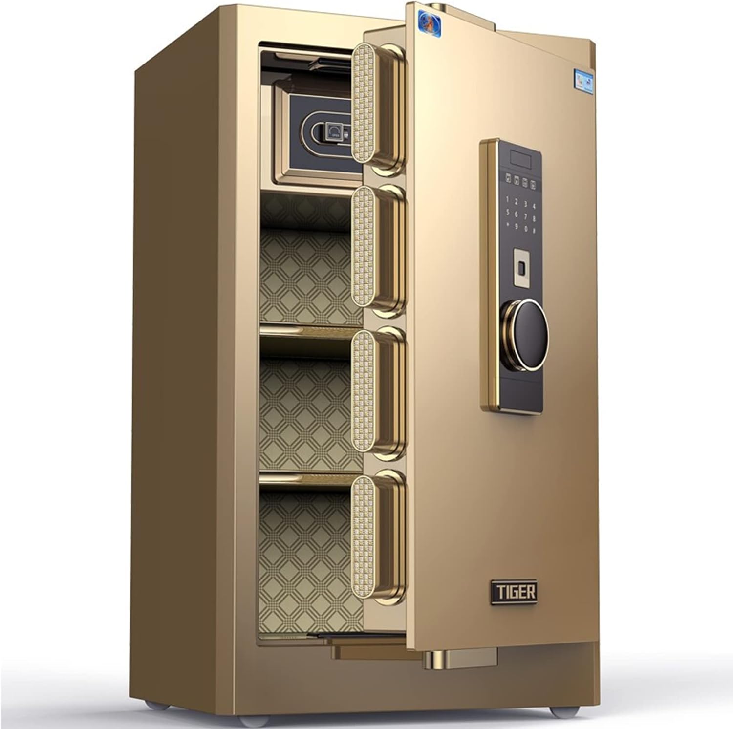 Home Fingerprint Password Safe Box, Money Safe with Digital