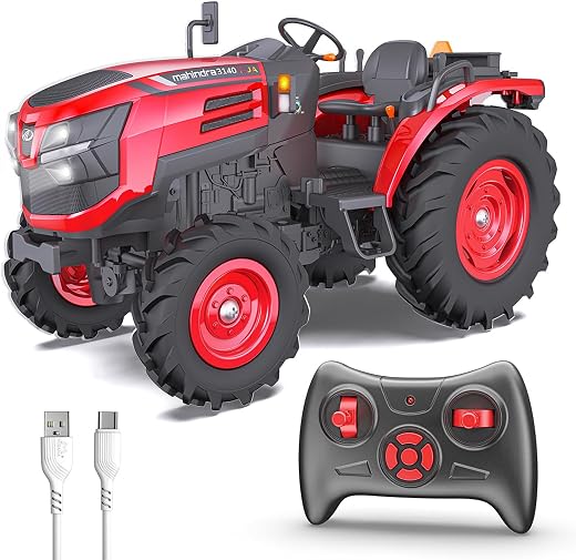 Mahindra OJA RC Tractor Toy for Kids | Remote Controlled Truck | Type-C USB Rechargeable | Originally Licensed Model Vehic...
