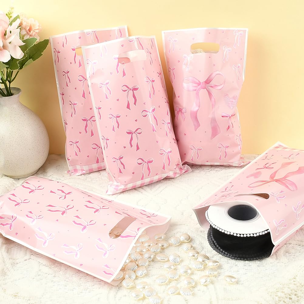 SACCHETTO PER CONFETTI CON FIOCCO E FIORE ROSA ANTICO ELEGANZA PER MATRIMONIO - Doni Bomboniere