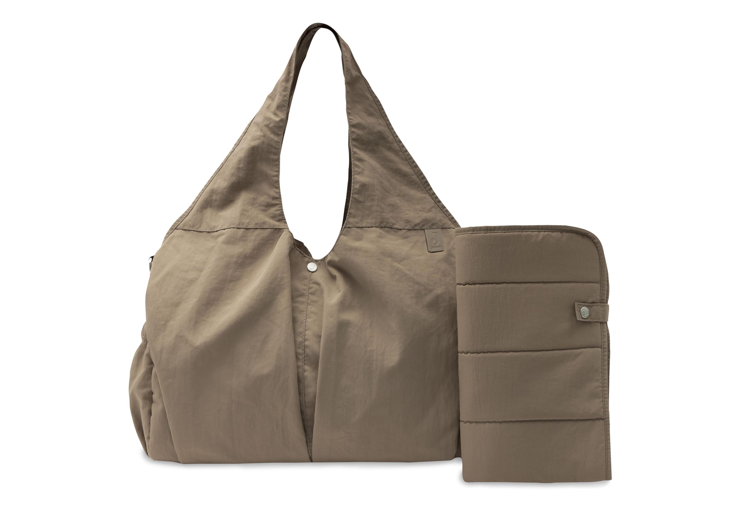 Jollein Wickeltasche Urban – Earthy – Moderne Wickeltasche im Naturton – Wasserabweisend & Pflegeleicht – Mit Schultergurt & Wickelunterlage – 40x20x25cm