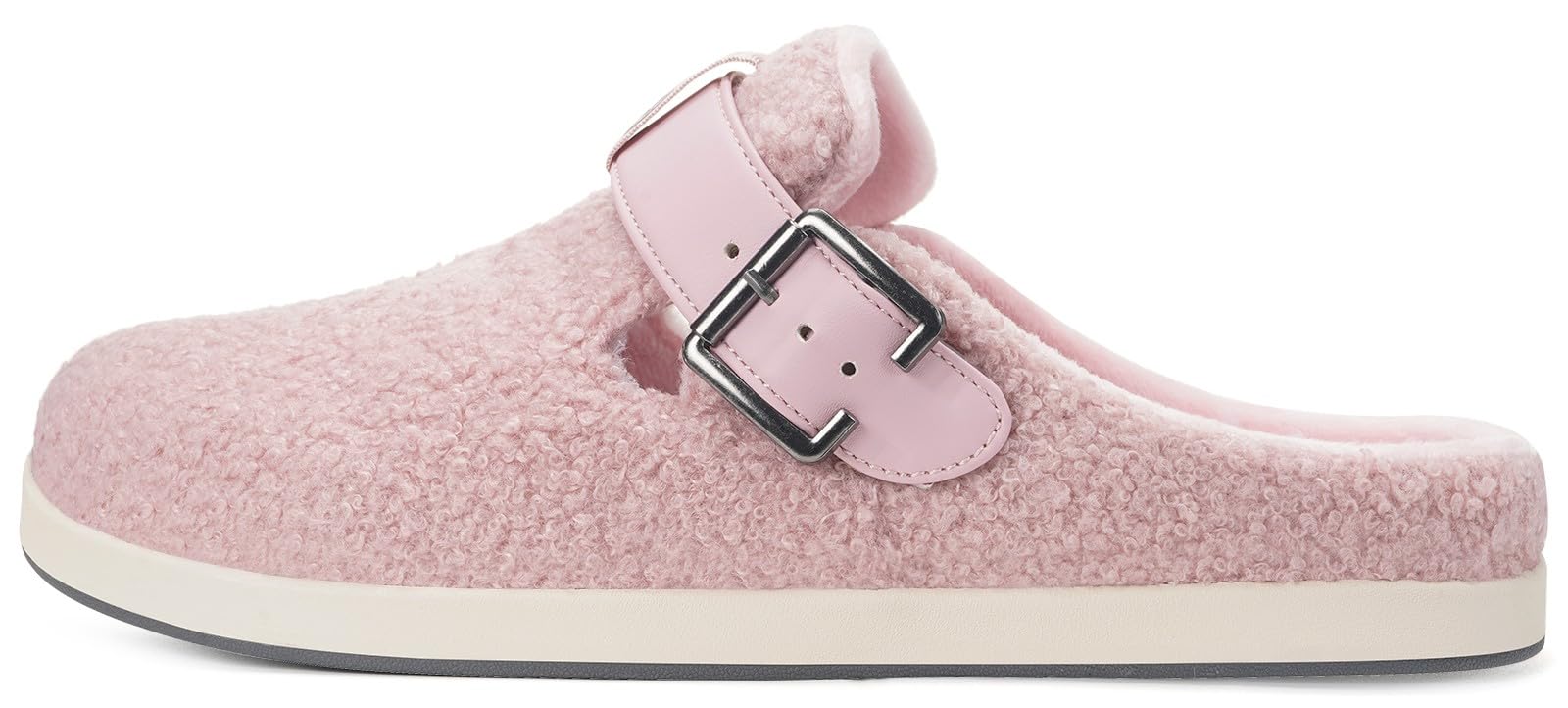 Pantofole da Donna Uomo Invernali Calde Pelliccia Zoccoli e Sabot Scarpe da Giardino Comode Ciabatte Pelose Indoor Outdoor,Rosa,38 EU