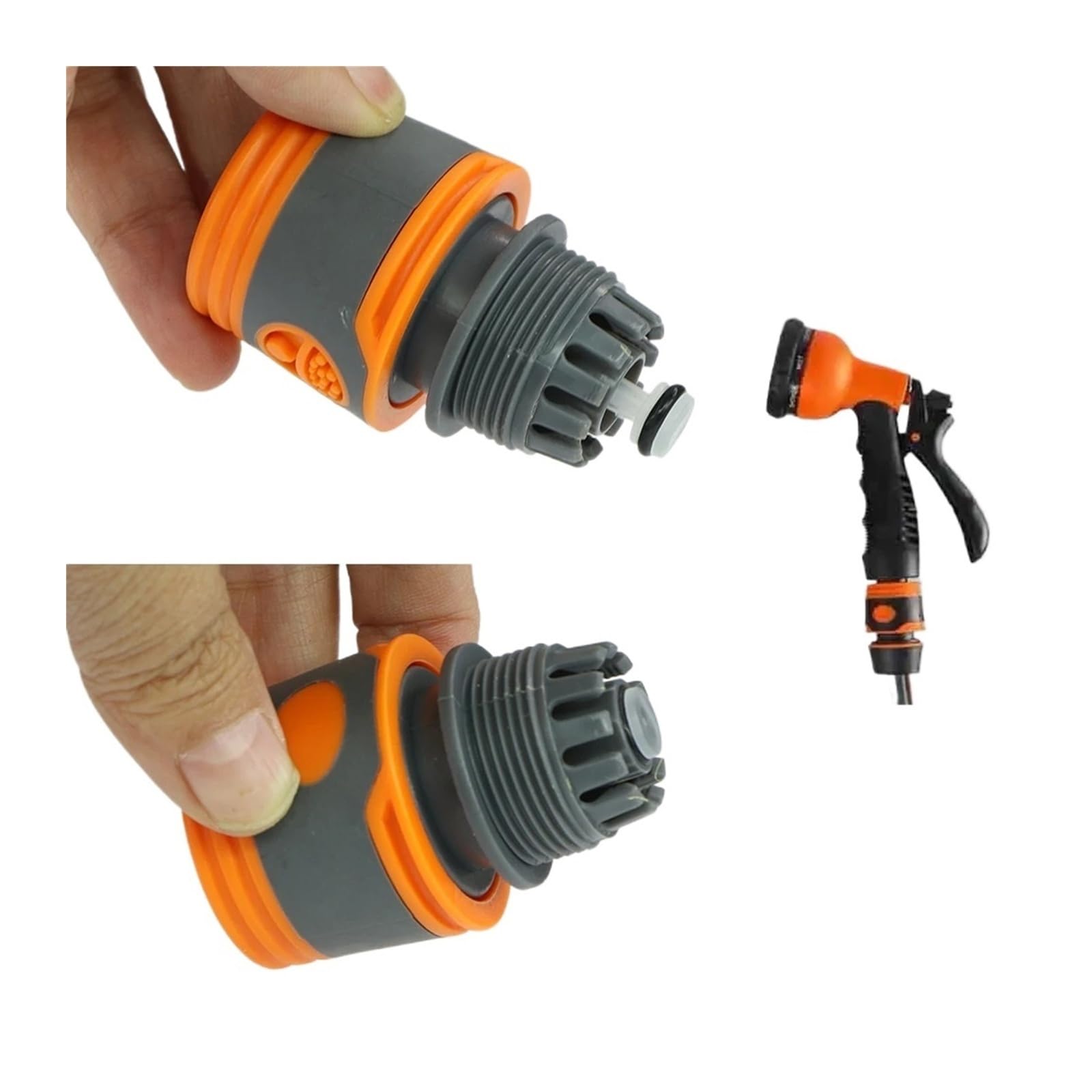 Conector rápido for Manguera de jardín de 5 Piezas de 1/2" y 3/4"(D5PCS)