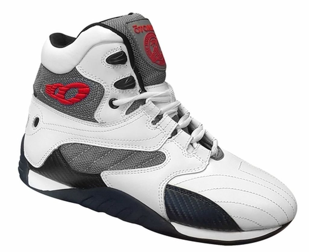 Carbonite Ultimate Trainer Men's Bodybuilding Shoe (9.5, White/Carbon)
