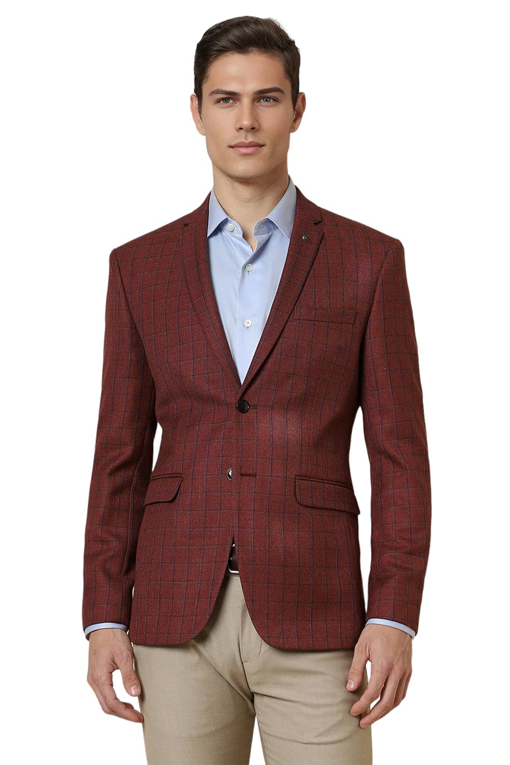 allen solly Men's Blazer (ASBZMSLF538975_Maroon_36-picture-57
