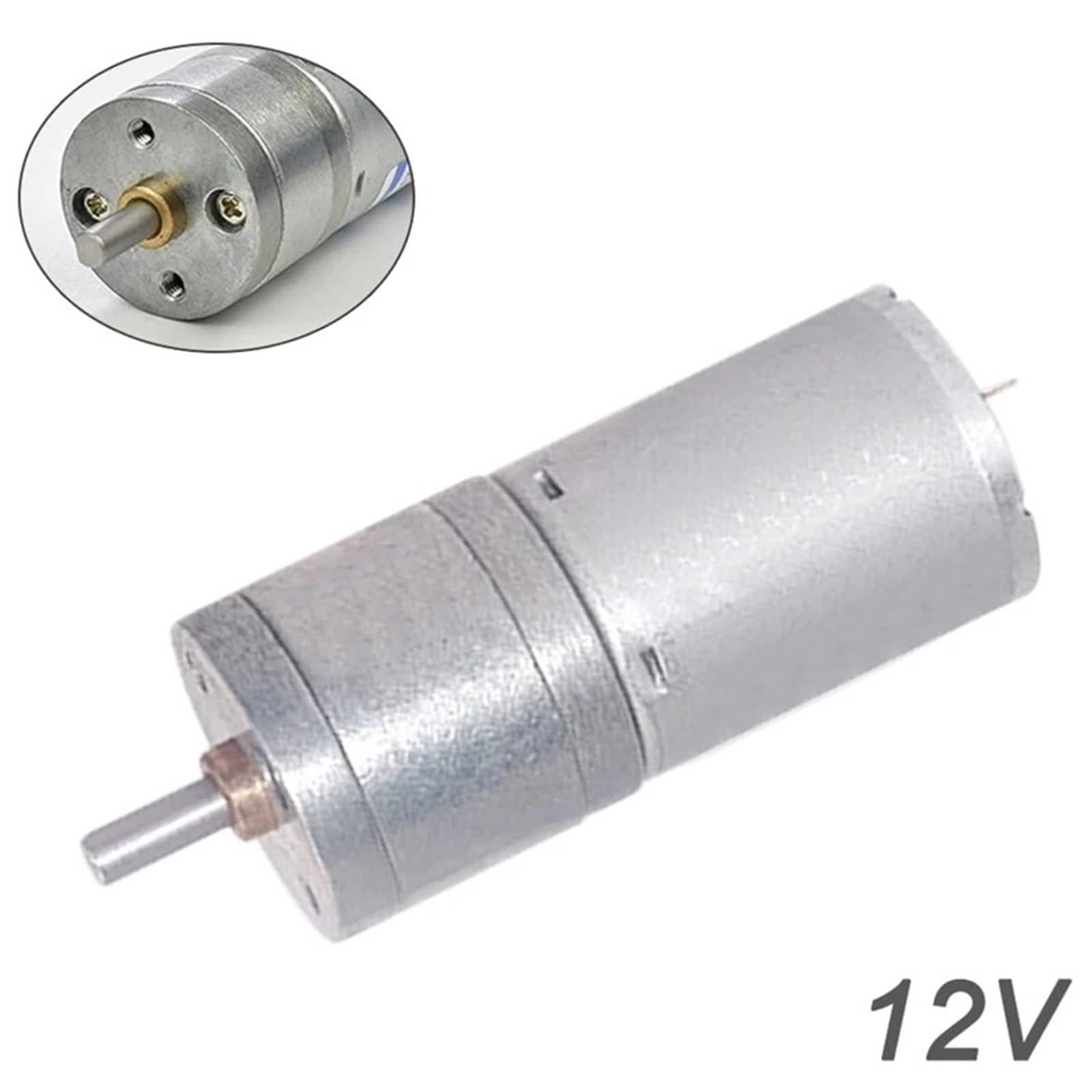 Motore a ingranaggi JGA25-370 DC 24V, coppia alta 5/10/15/30/60/100/150/200/300/400/500/1000/1200 giri/min, 1 pezzo(With Bracket,26RPM)