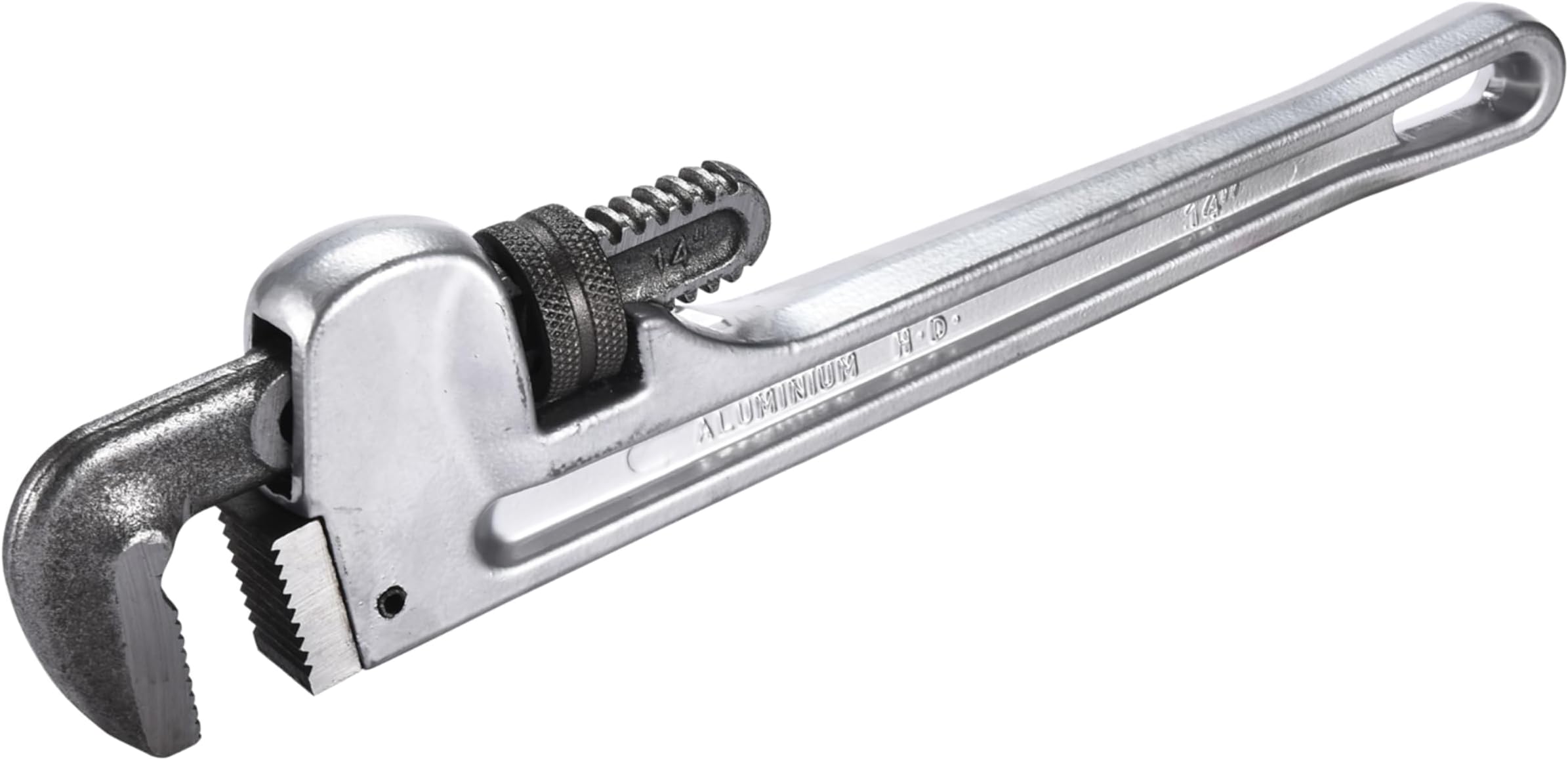 TOOLZILLA 35.56cm Industrial Pipe Wrench - Durable Aluminum Construction, Wid...