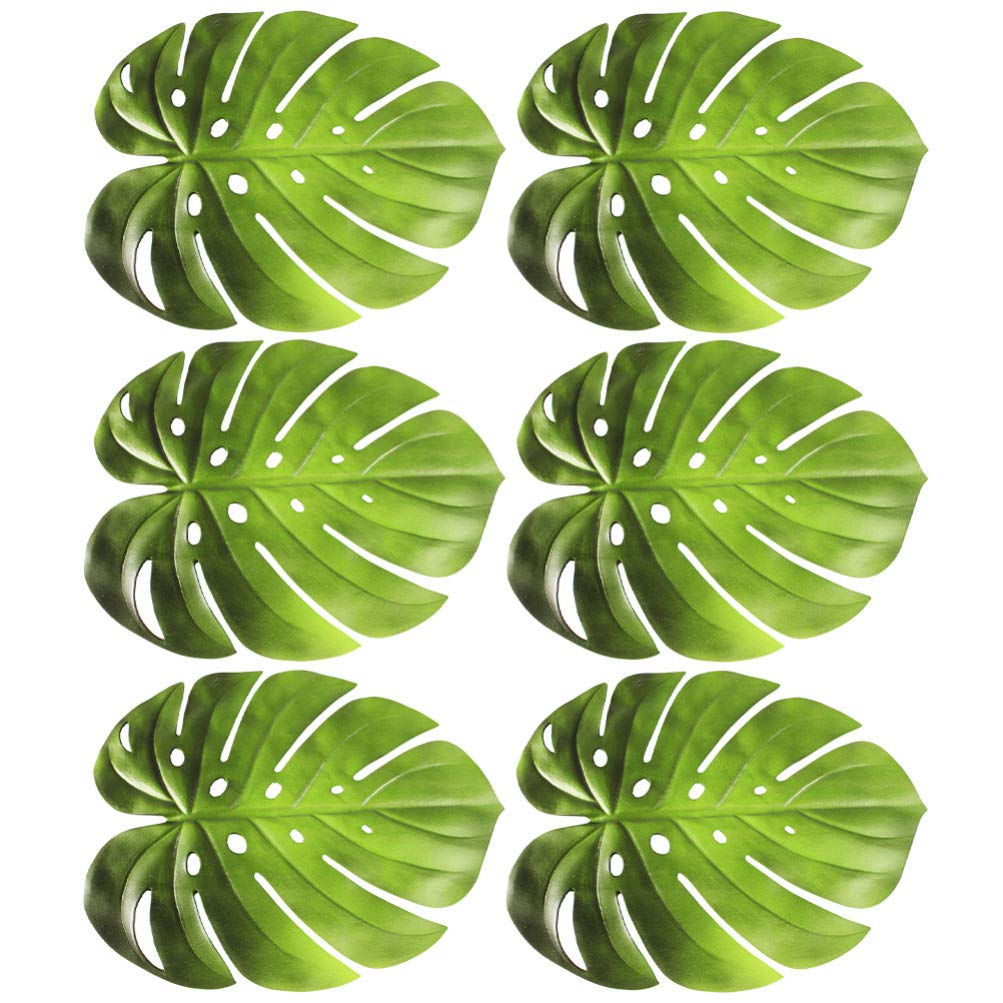 Buy YARNOW Green Decor 6pcs Artificial Palm Leaves Tropical Leaf