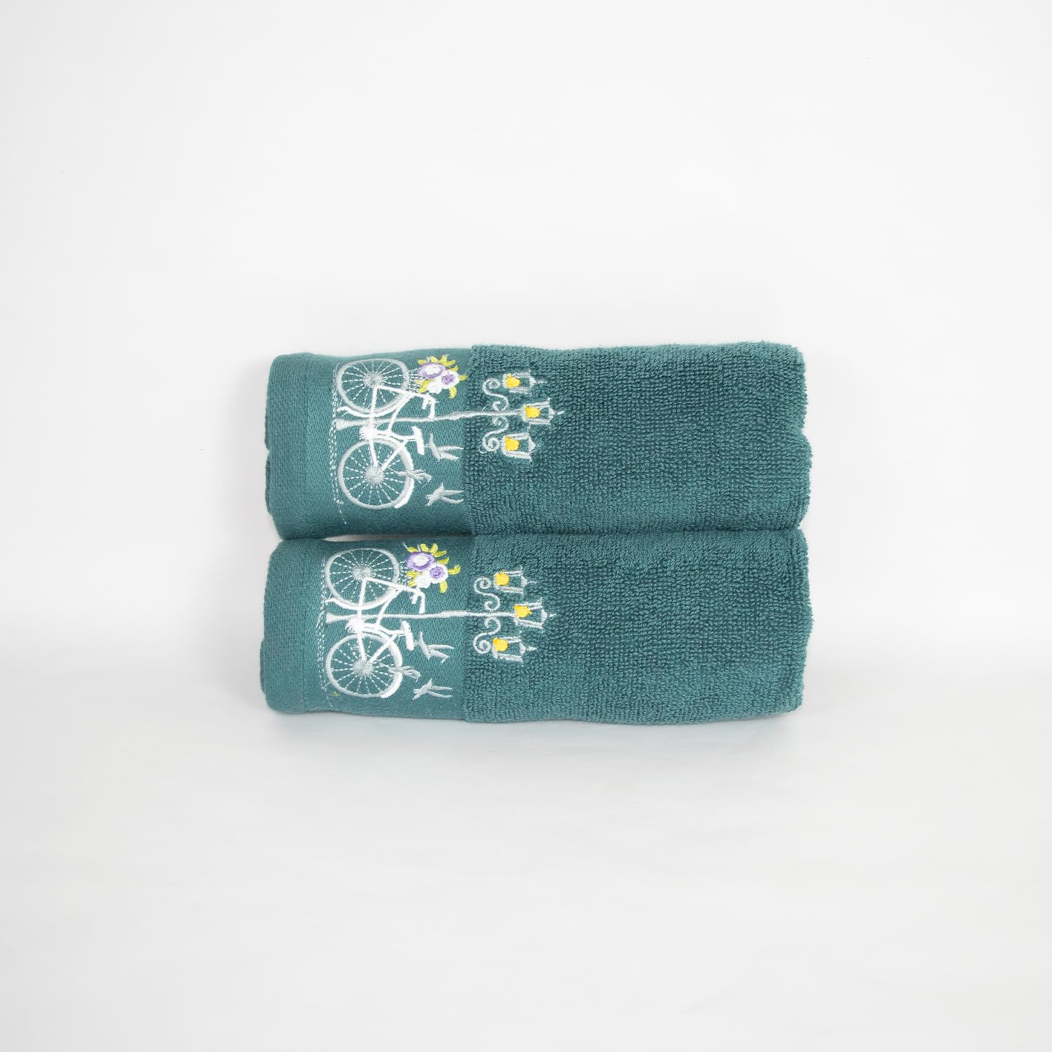 Rangoli 100% Cotton Martin Set of 2 Hand Towels | 540 GSM, Quick Dry, Ultra Soft, Highly Absorbent Printed Hand Towel for Men/Women Luxury & Highly Absorbent Towels | Teal Blue-picture-10