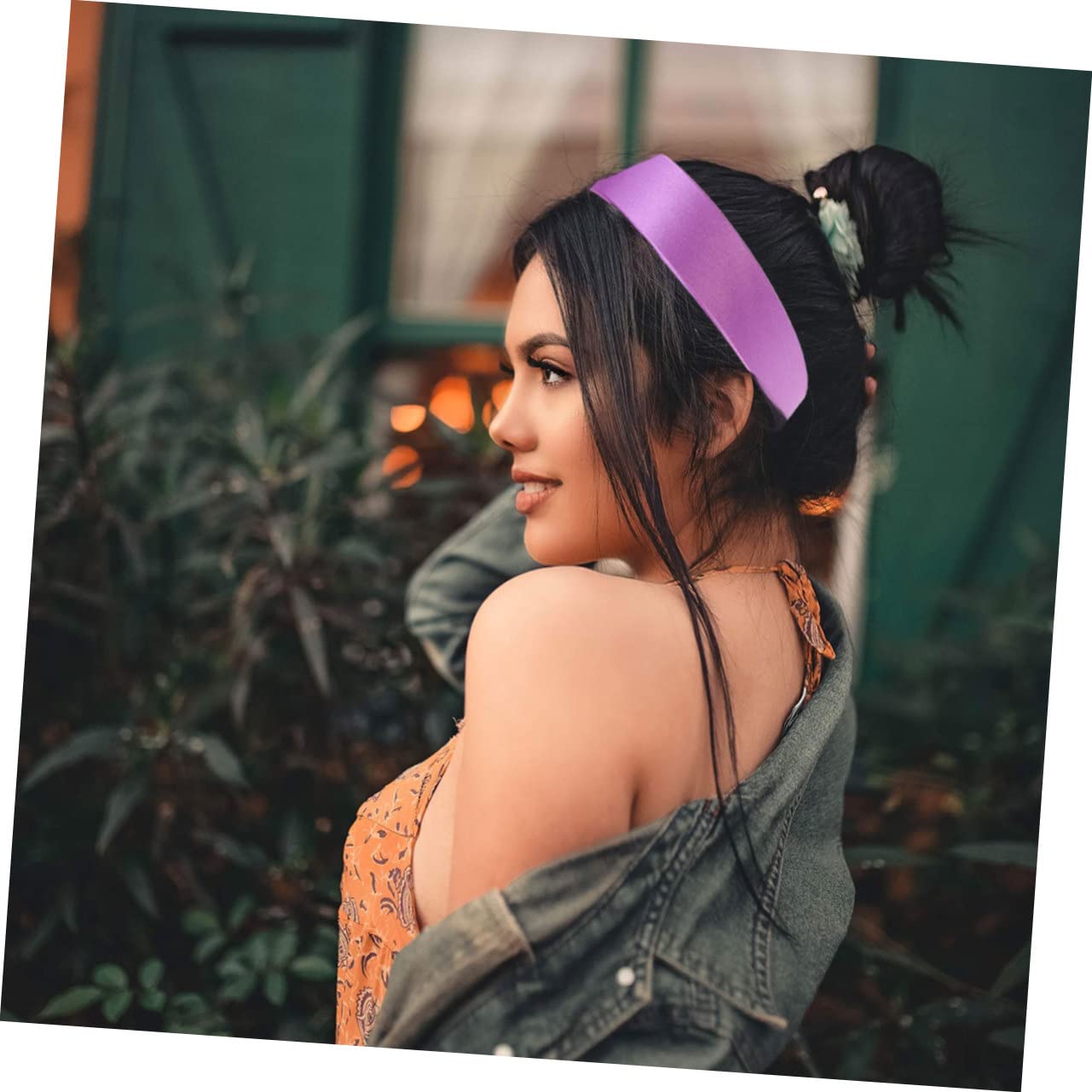 MAGICLULU 6 Piezas diadema de color sólido turbante de raso coleteros scrunchies tiara aros para el cabello diadema elegante europeo y americano Accesorios para el cabello sombrerería Perder
