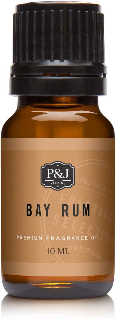 P&J Fragrance Oil | Bay Rum Oil 10ml - Candle Scents for Candle Making, Freshie Scents, Soap Making Supplies, Diffuser Oil Scents