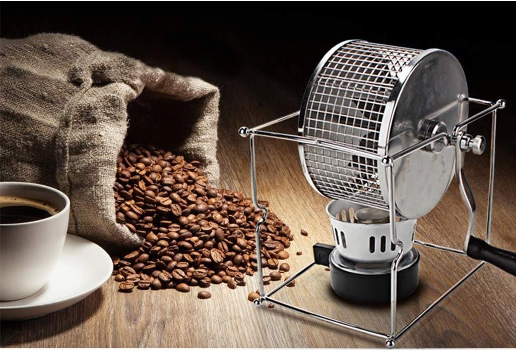 Multifunction Manual Hand Roaster Stainless Steel Hand Crank Coffee Grinder Adjustable Kitchen Appliances