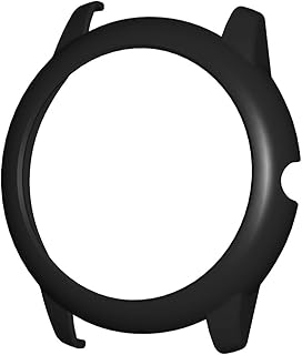 Hemobllo — Película protetora de tela redonda para relógio de policarbonato à prova de choque compatível com Haylou Solar LS05 (preto)