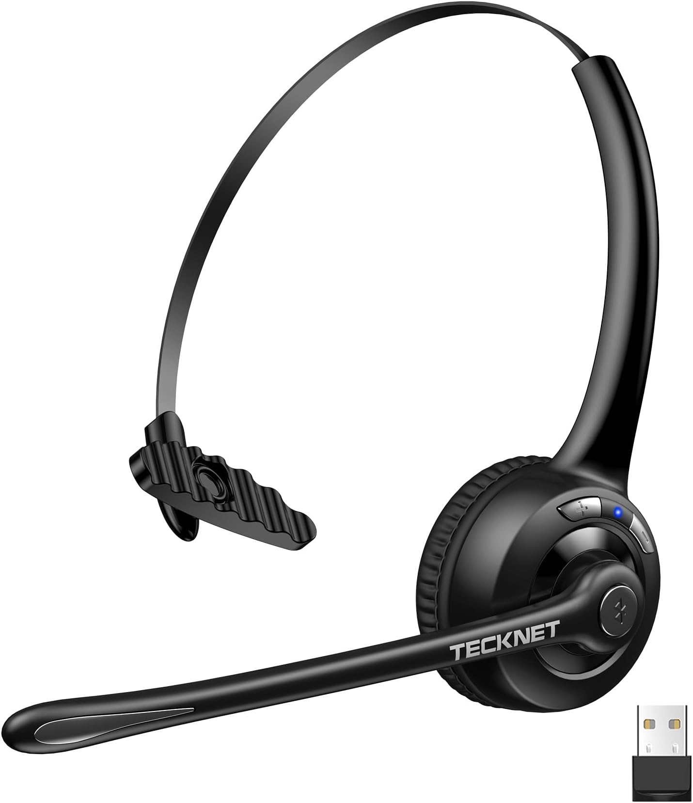 Bluetooth Headset, Wireless On Ear Headphones with Noise
