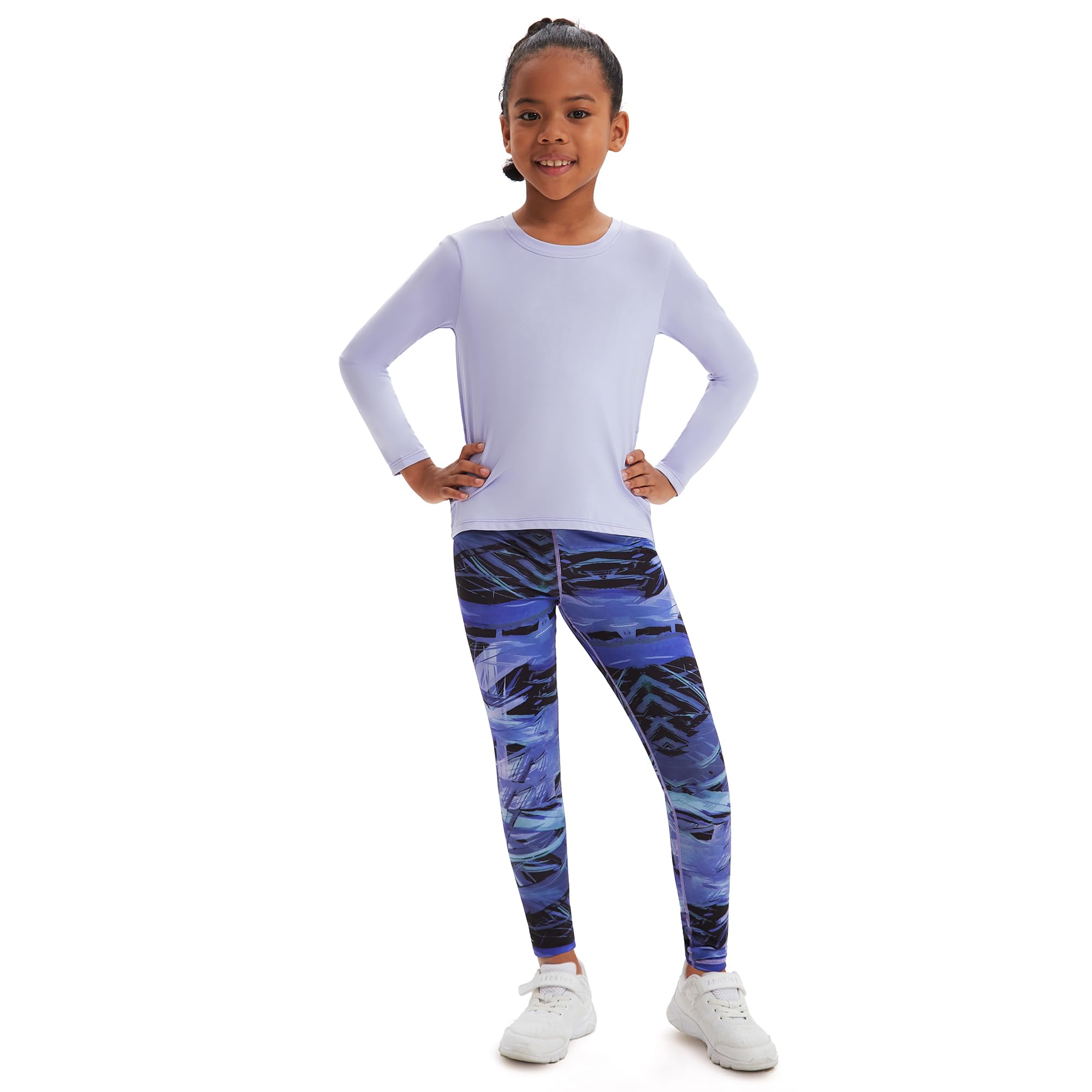 Mädchen Split zurück lange Ärmel Trainingsanzug 2PCS, Pullover Sweatshirt + Hose Jogging-Anzug für Kinder Jugendliche Frühling Herbst Outdoor Sport Yoga Set（Alter 5-14Jahre）