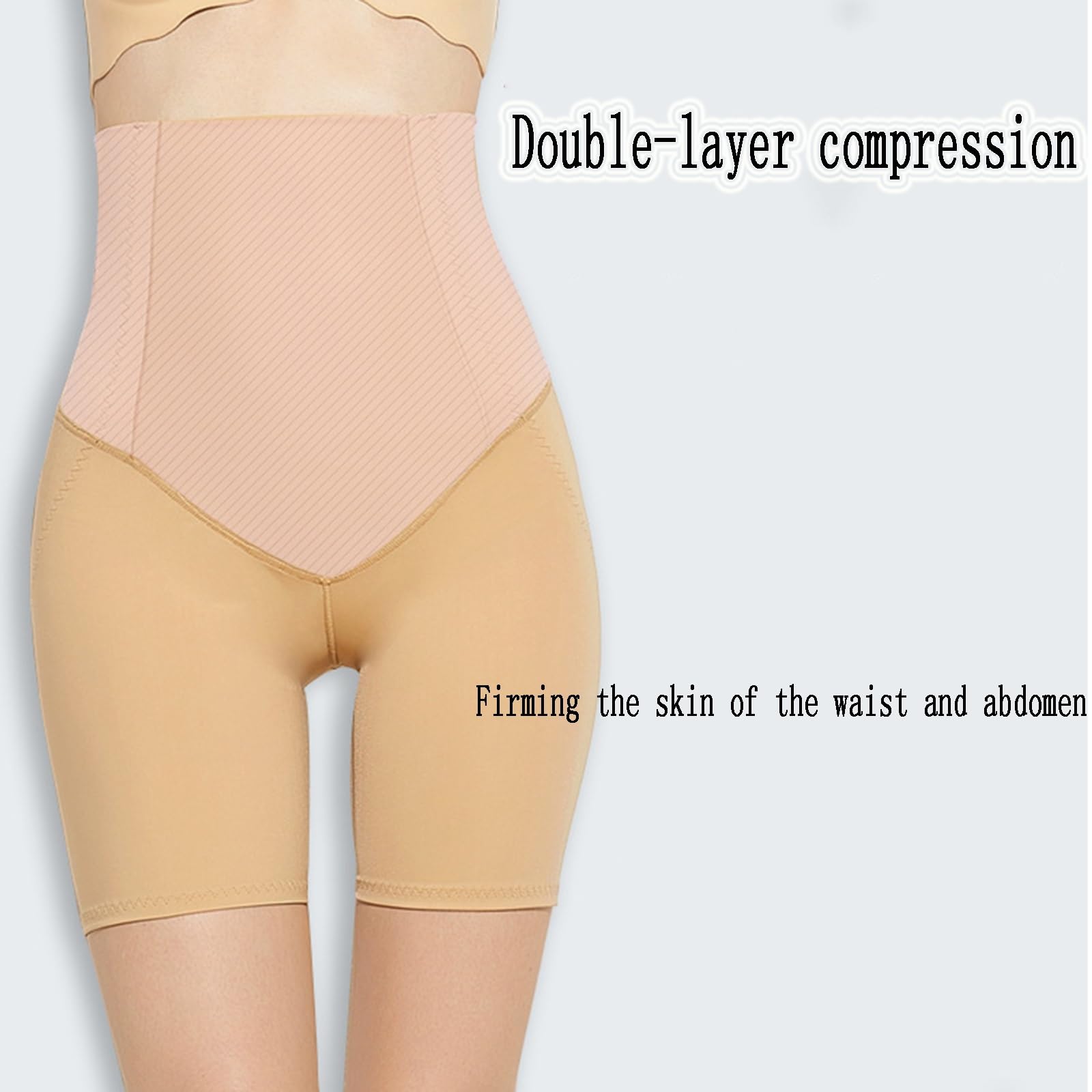 Faja Moldeadora para Después De La Liposucción, Doble Capa, Borde Suave En Las Piernas | Costuras que realzan el trasero,Forma uniforme,Borde suave,Cintura ancha para evitar que se enrolle