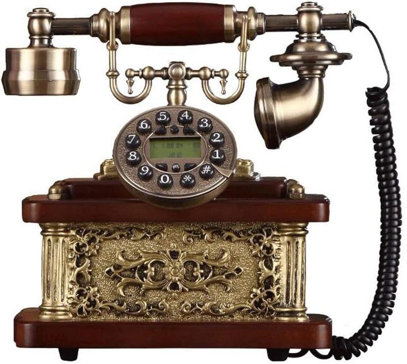 Telephone Antique Phone-Creative Retro Telephones European Resin Dialing Telephone Decoration Cafe Bar Window Home Props Home Decoration