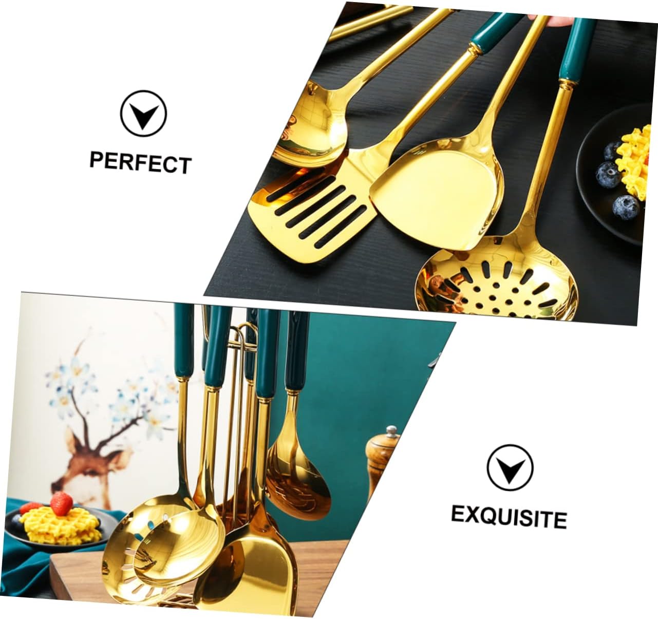 Kitchen Silverware Stainless Steel Cookware Utensils for Cooking Kitchen Utensils