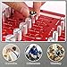 34 Nut and Bolt Thread Checker Screw Size and Thread Gauge SAE Metric Identifier All-in-One Nut and Bolt Gauge Tool Ruler Red Bolt Size Finder for Industrial Use DIY Gift for Mechanic Dad Son