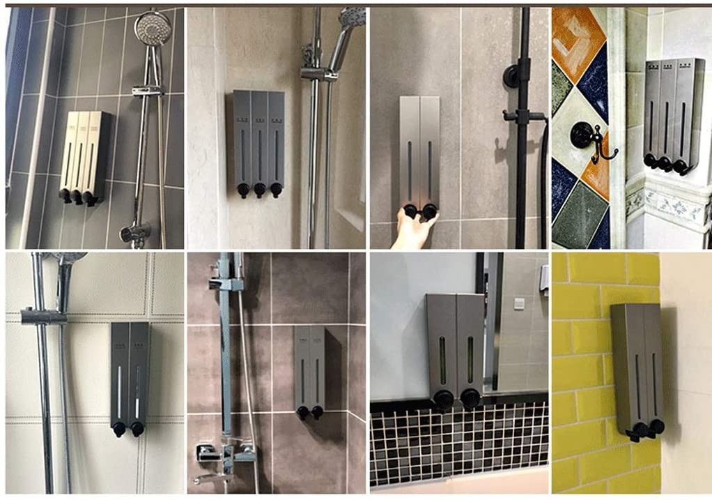 Dozownik plastikowy ścienny do prysznica, mieści szampon(1 Chamber)