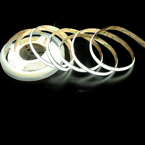 Miniatura 8 de Luz LED COB CCT RGB, 24 V, 5 en 1, 840 LEDsm RGB WW+RGB CW COB, doble temperatura de color blanco 2700K-6500K ajustable, cinta COB RGBW COB para