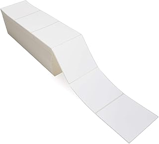 Smith Corona - 4x4 Thermal Transfer Fanfold Labels - 6000 Labels Per Box
