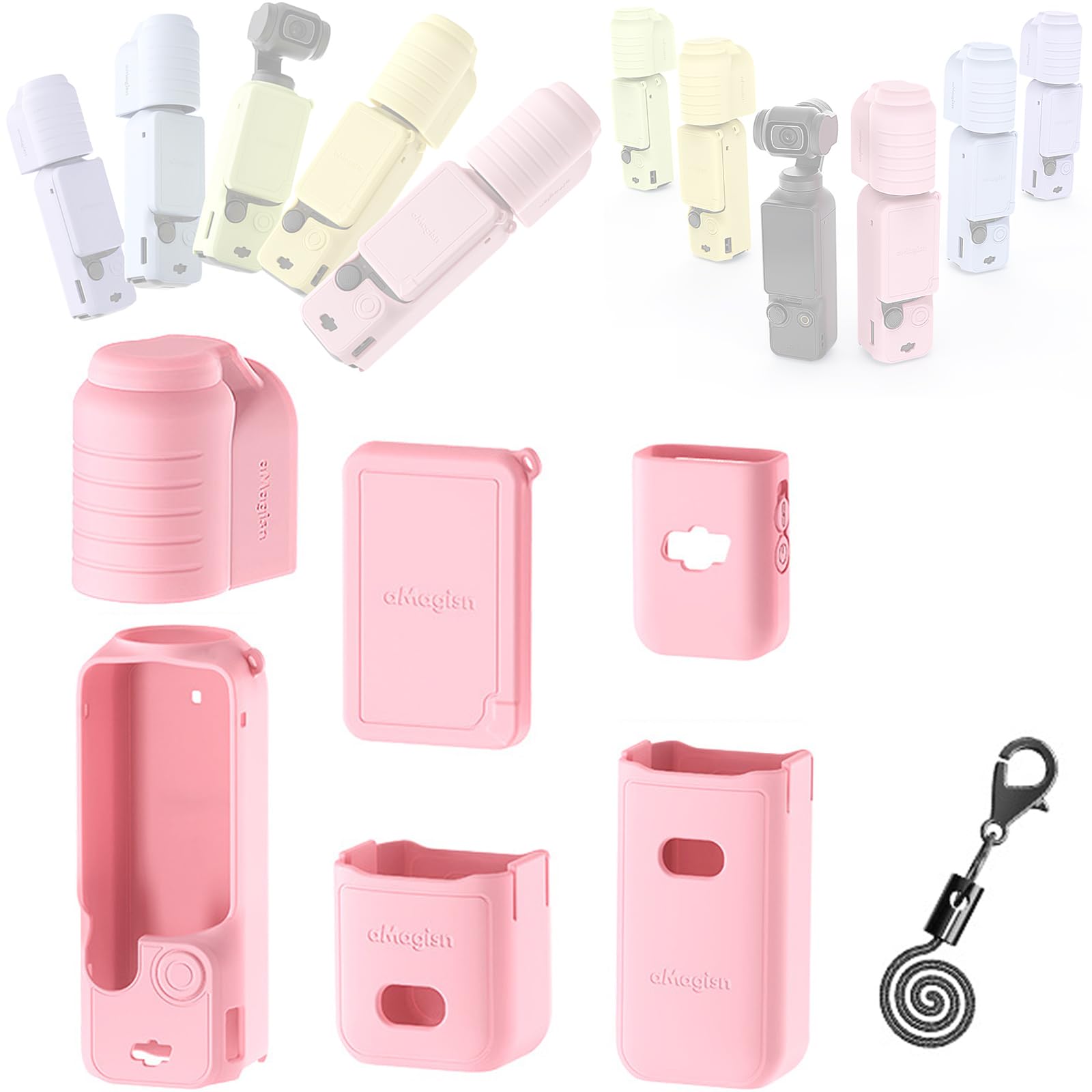 Amazon | Honbobo DJI Pocket 3用 シリコンカバー 保護ケースハンドル