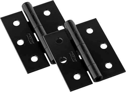 National Hardware N115-451 Bildschirm-/Sturmtürscharniere, Schwarz, 3-by-2-1/2-I