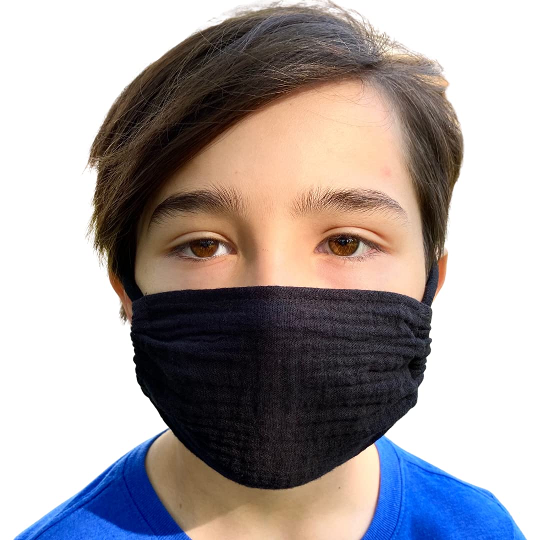 Kids Mask Breathable Single Layer Cotton Lightweight Washable Ad | amzdealz
