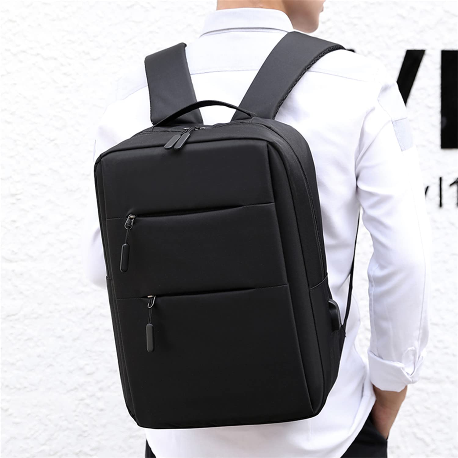 Zaino Porta PC Uomo Donna Borsa Laptop per PC Portatile Zaino Porta Computer Custodia Notebook con ricarica USB