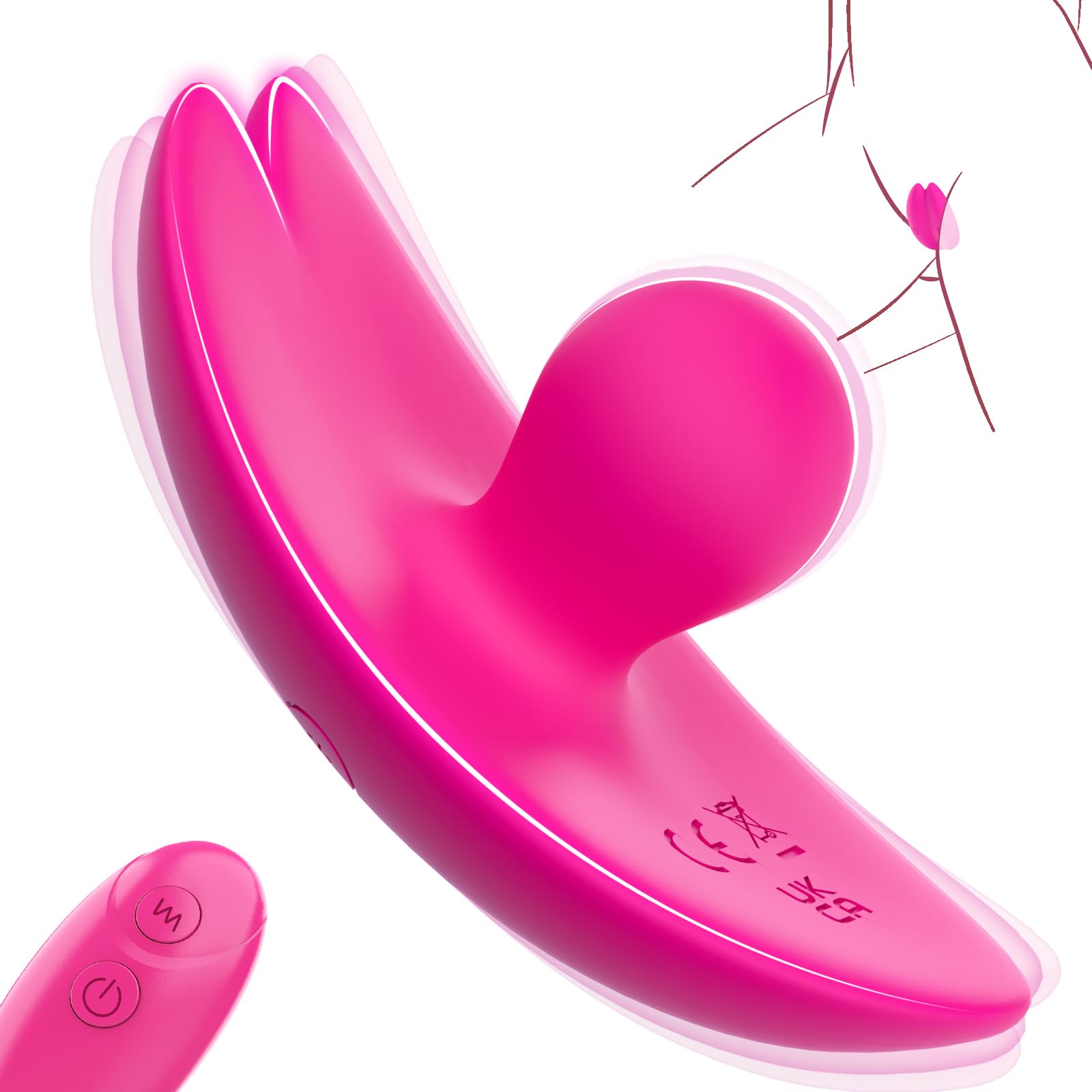 Vibratore Dildo Vibratori per Donne Ovetto Vibrante Telecomando Sex Toys Sessuali per Donna,Stimolatore Clitorideo G-Spot Vibrazione con 10 Modalità di Vibrazione,Vibratore Wireless per Coppia