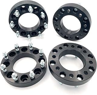 LU HWN 4X4 8x6.5 to 8x180 Wheel Spacers 1.5 inch 117mm Hub Bore 14x1.5 Studs 8x165.1 to 8x180 Wheel Adapters for Silverado Sierra 2500HD 3500HD,Suburban Avalanche 2500,Yukon XL 2500(4pcs)