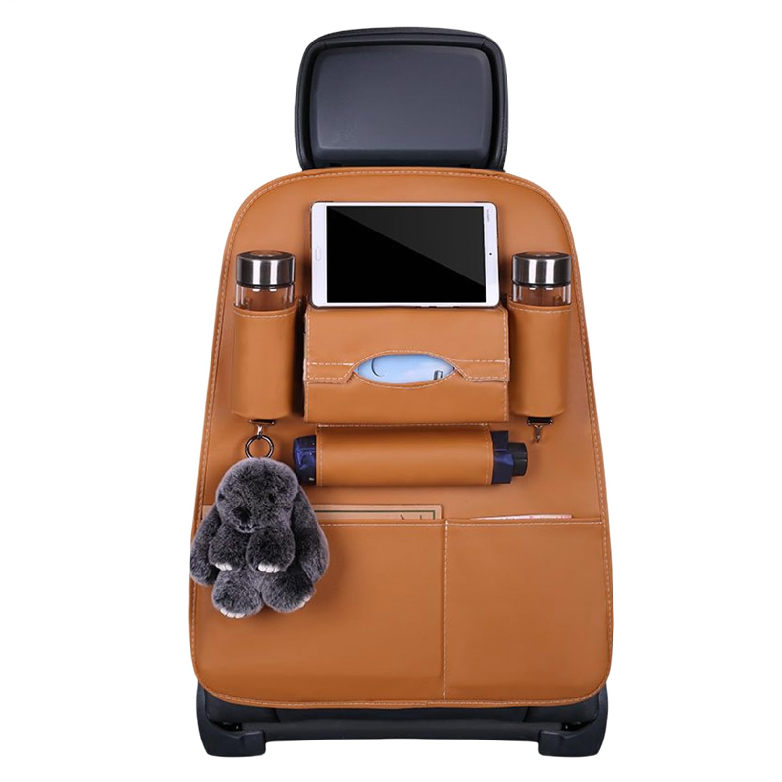 Organisateur de rangement auto avec poches pour bouteilles et jouets