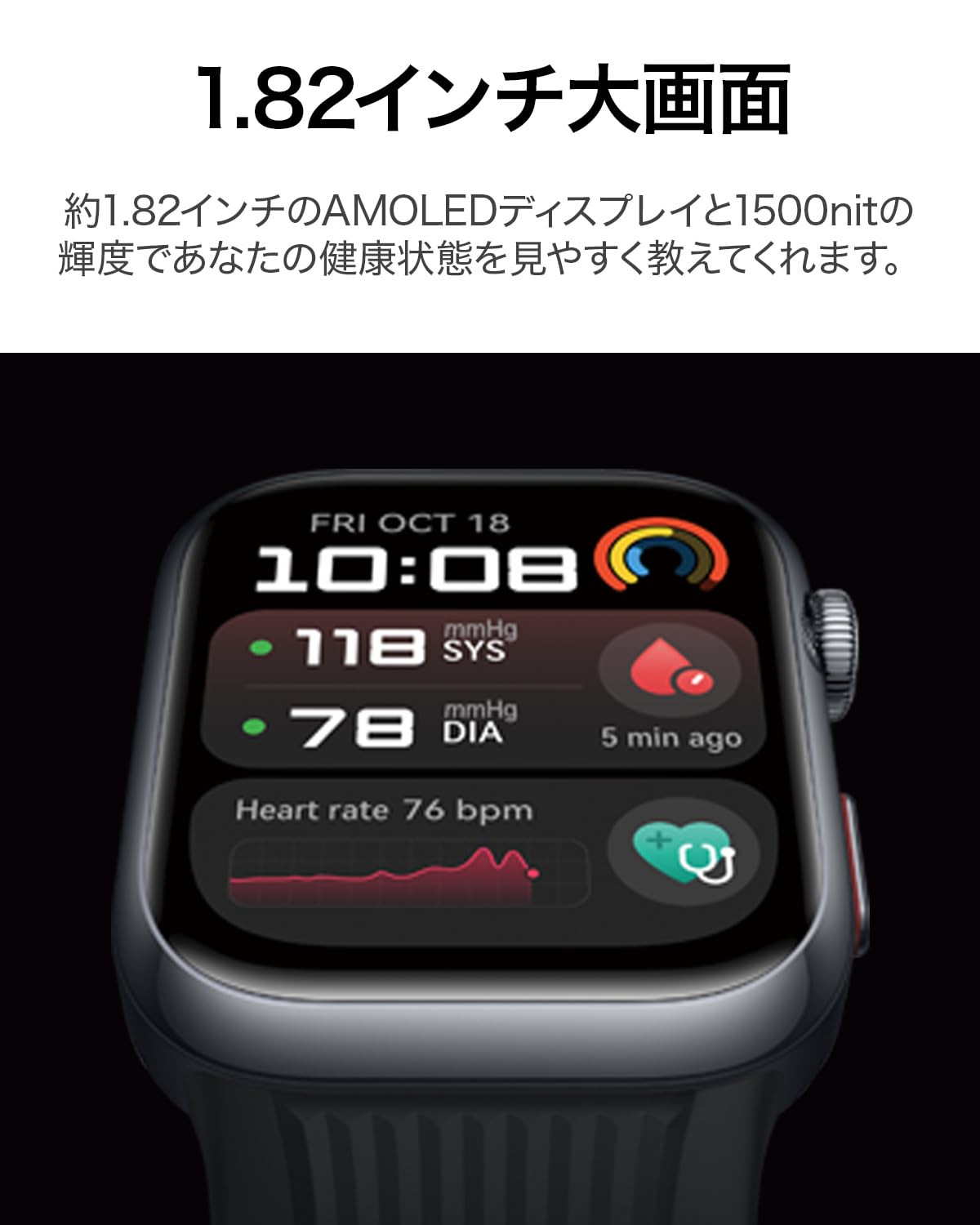 Amazon | HUAWEI(ファーウェイ)HUAWEI WATCH D2 ウェアラブル血圧計LCA 