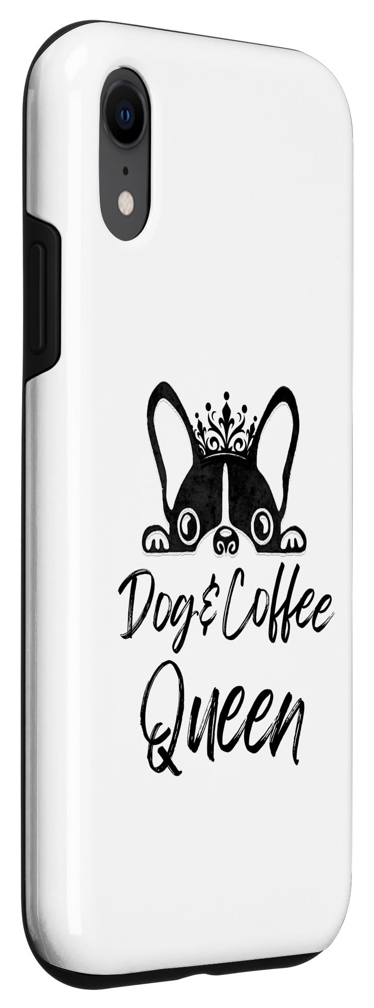iPhone XR Dog & Coffee Queen Classic Case - Image 3