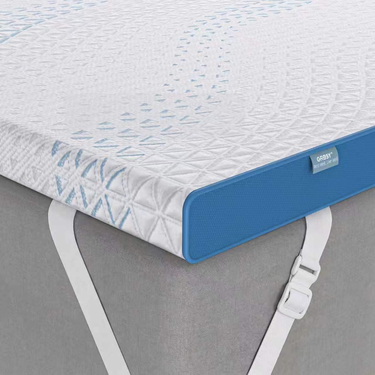 Topper 180x200cm H5/H6 Hart aus 7cm – 3D Tencel-Bezug, Gel & Bambuskohle-Memory-Schaum, 7-Zonen Rückenunterstützung, Waschbar, Hygienisch, für Boxspringbett & Schlafsofa, Oeko-TEX & CertiPUR-US