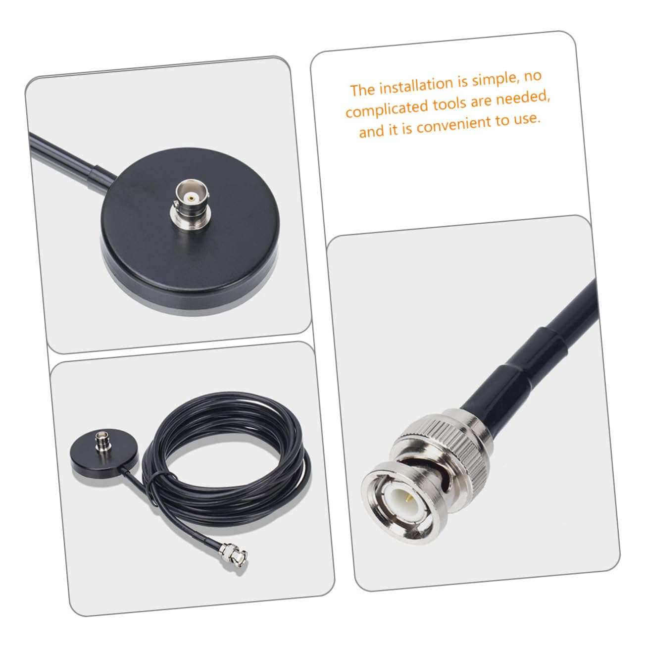 jojofuny Supporto Per Antenna Con Base Magnetica - Ricambio Per Auto Camion E Apparecchiature Radio Amatoriali